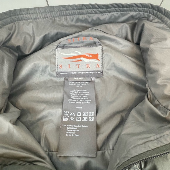 Sitka Aerolite Vest Grey Men’s L - Picture 2 of 10